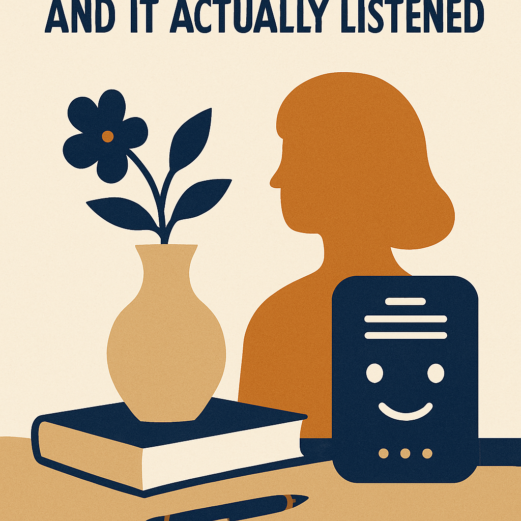 She Talked to an AI Every Day and It Actually Listened